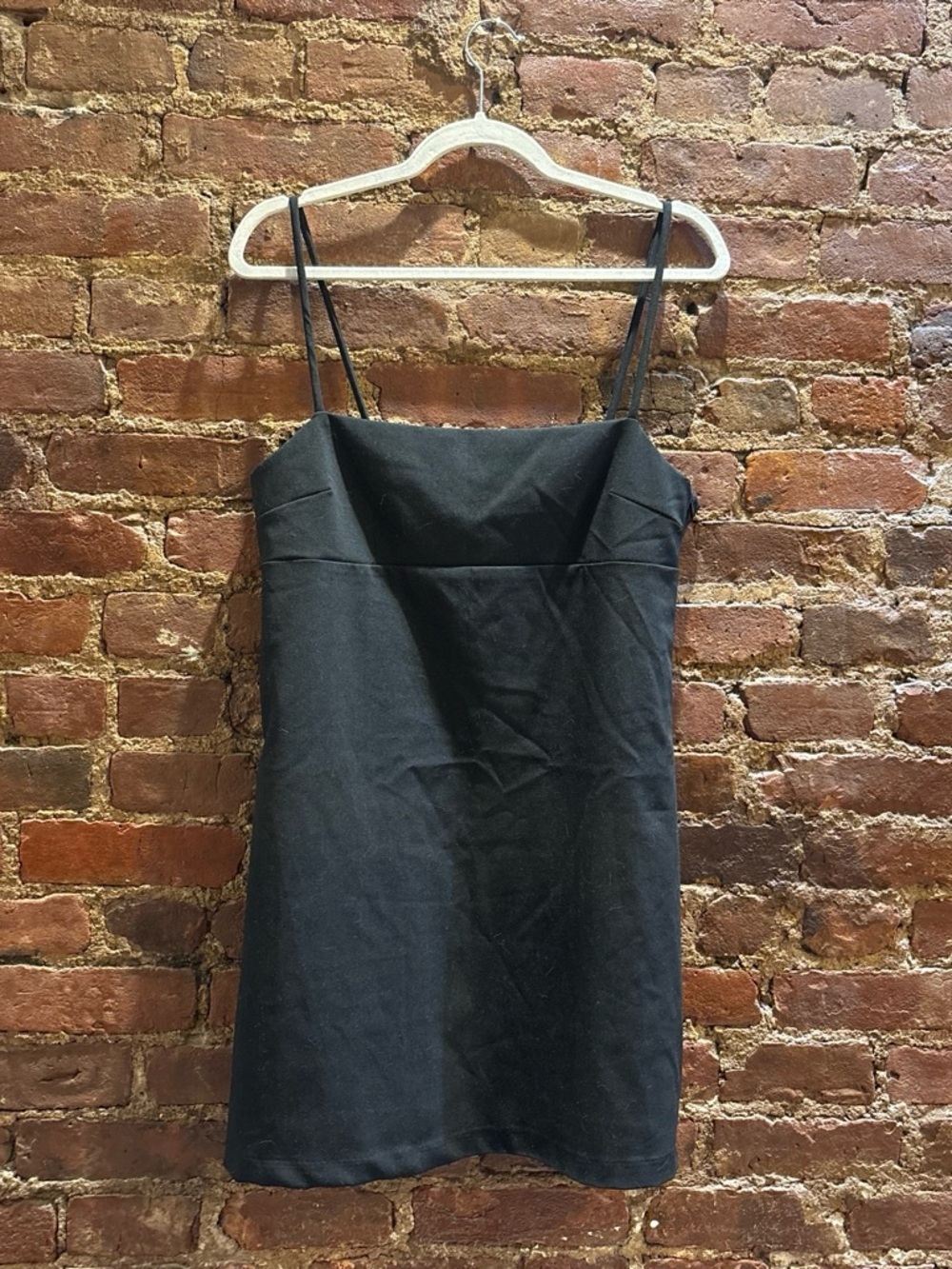 ZARA SUMMER BLACK MINI DRESS WITH SPAGHETTI STRAPS SIZE M